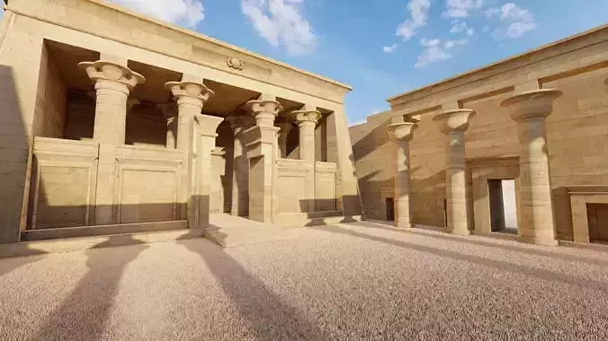 Zigurat ancient pyramid-Ziggurat Temple 3D model