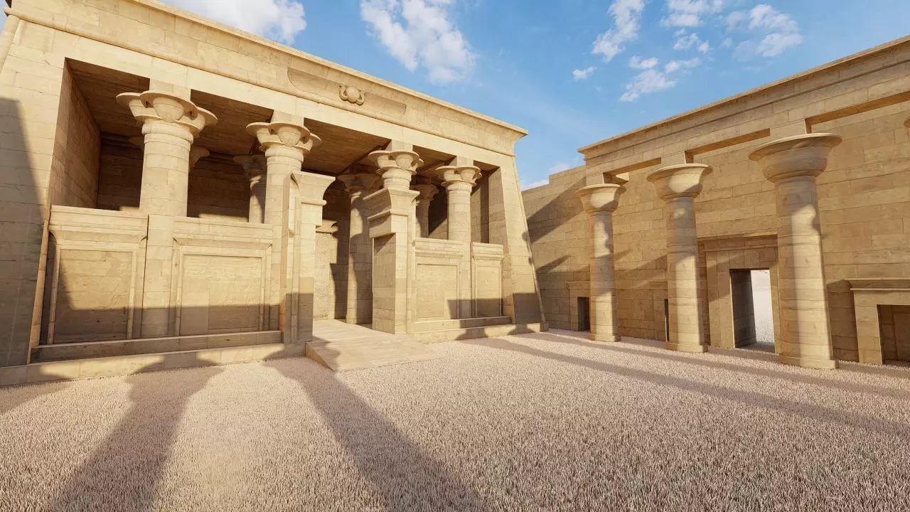 Zigurat ancient pyramid-Ziggurat Temple 3D model_0