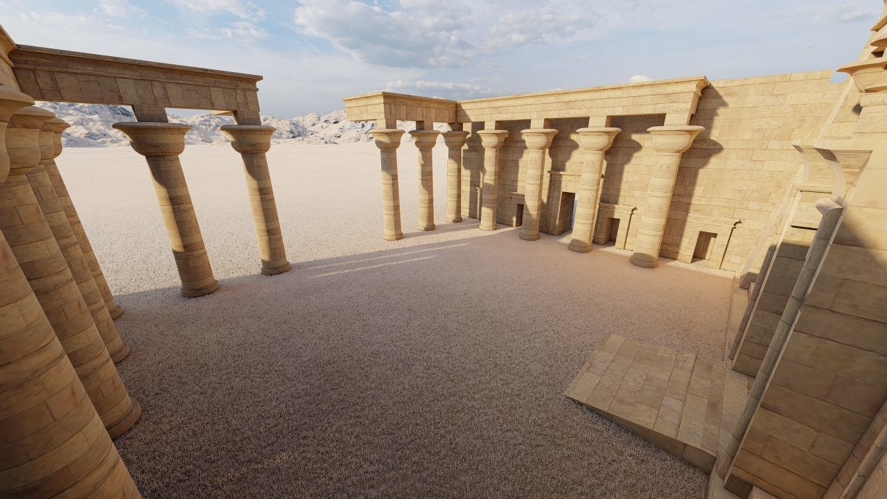 Zigurat ancient pyramid-Ziggurat Temple 3D model_3