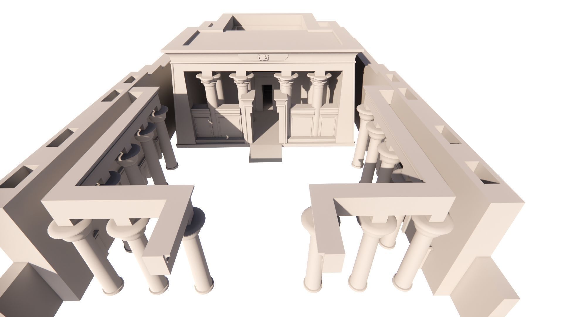 Zigurat ancient pyramid-Ziggurat Temple 3D model_20