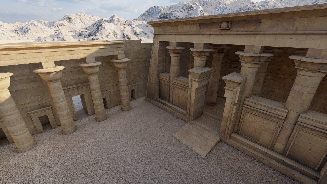 Zigurat ancient pyramid-Ziggurat Temple 3D model_22