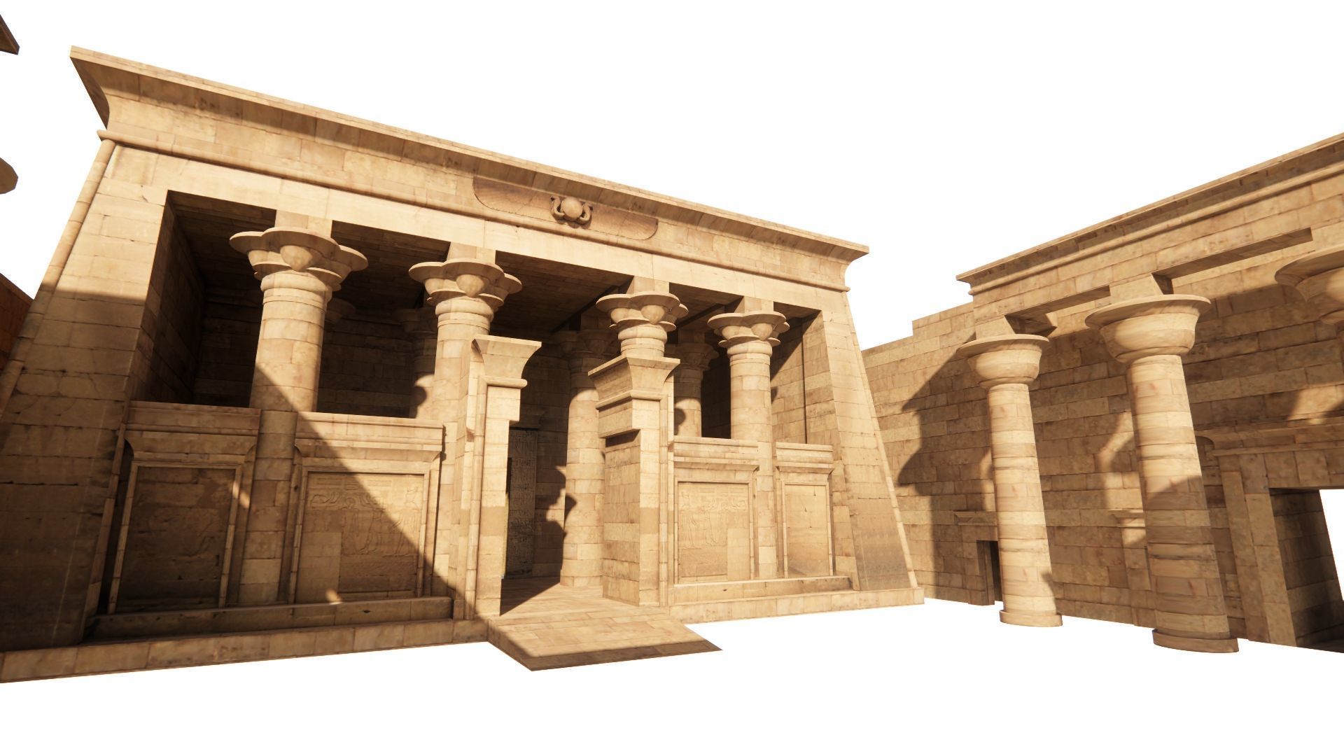 Zigurat ancient pyramid-Ziggurat Temple 3D model_14