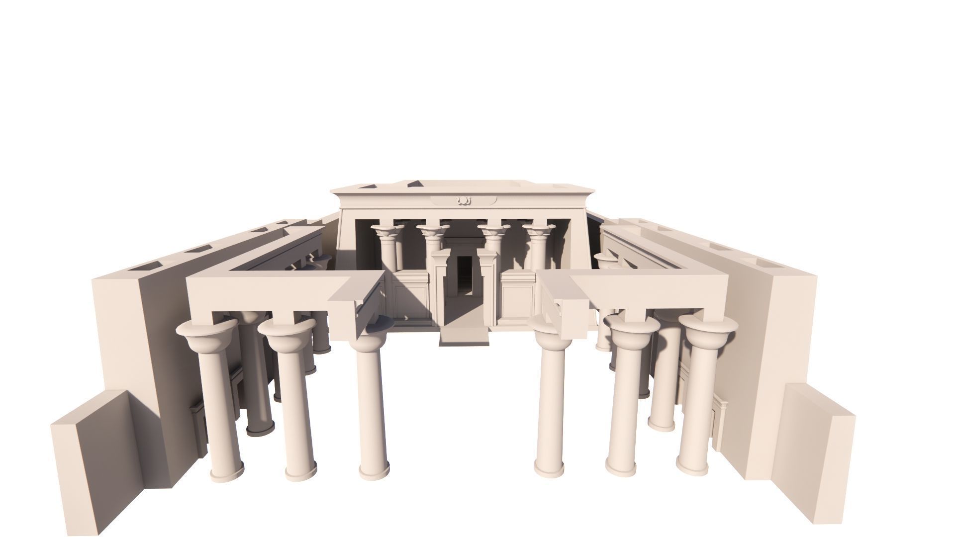 Zigurat ancient pyramid-Ziggurat Temple 3D model_19
