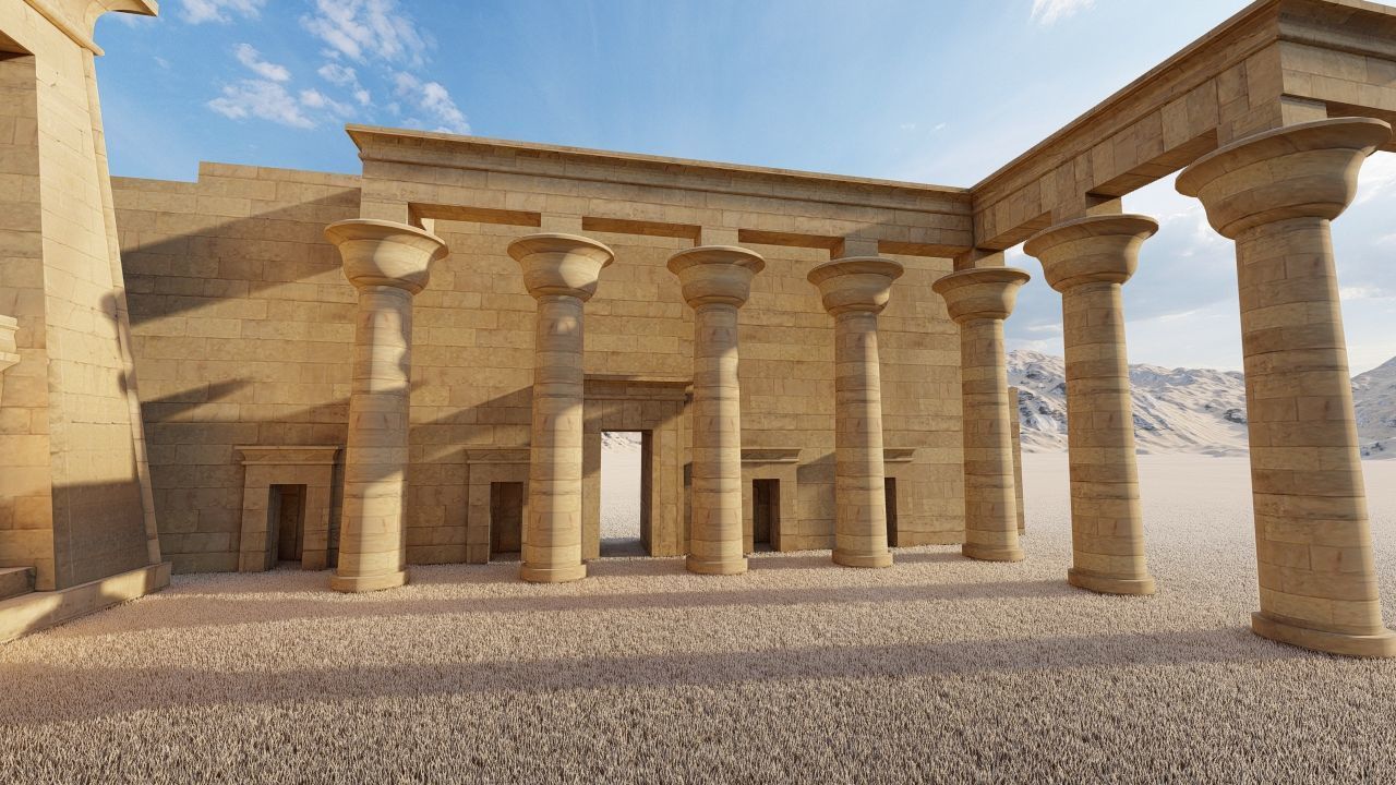 Zigurat ancient pyramid-Ziggurat Temple 3D model_6