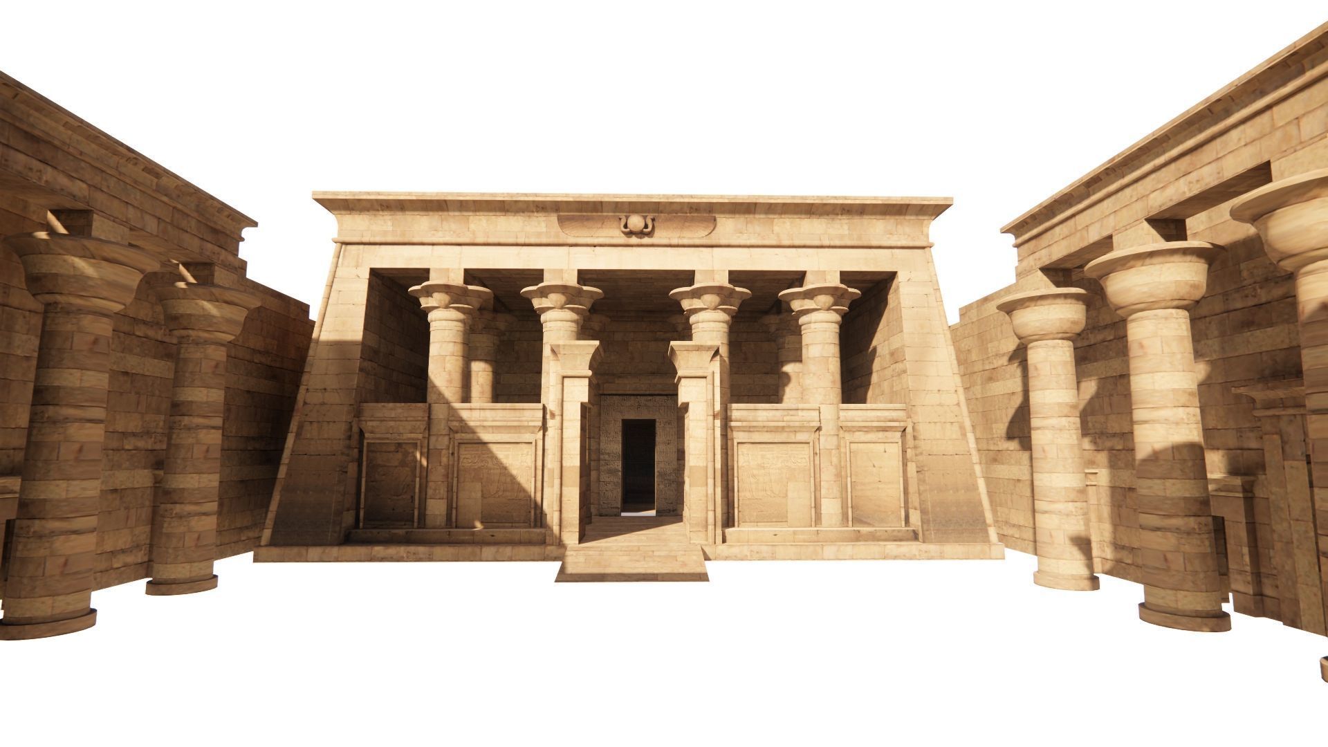 Zigurat ancient pyramid-Ziggurat Temple 3D model_12