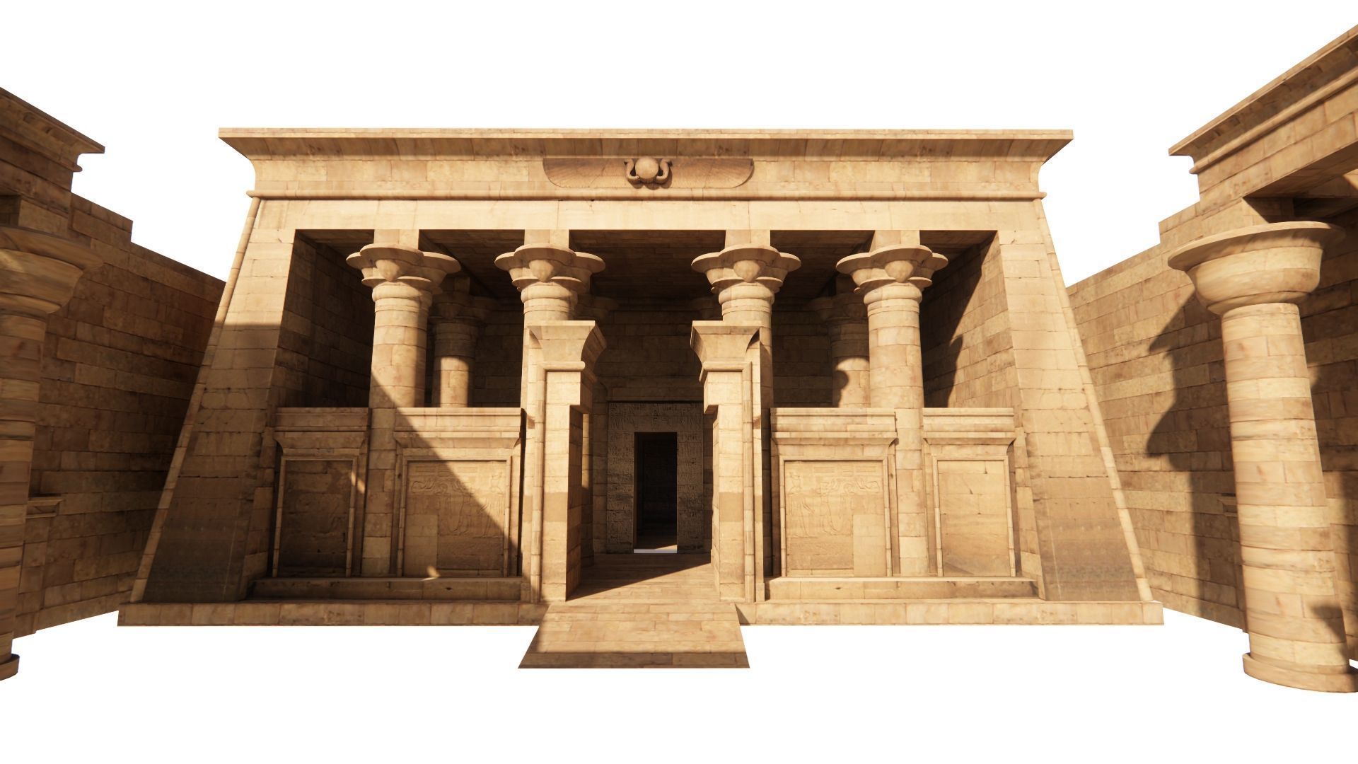 Zigurat ancient pyramid-Ziggurat Temple 3D model_13