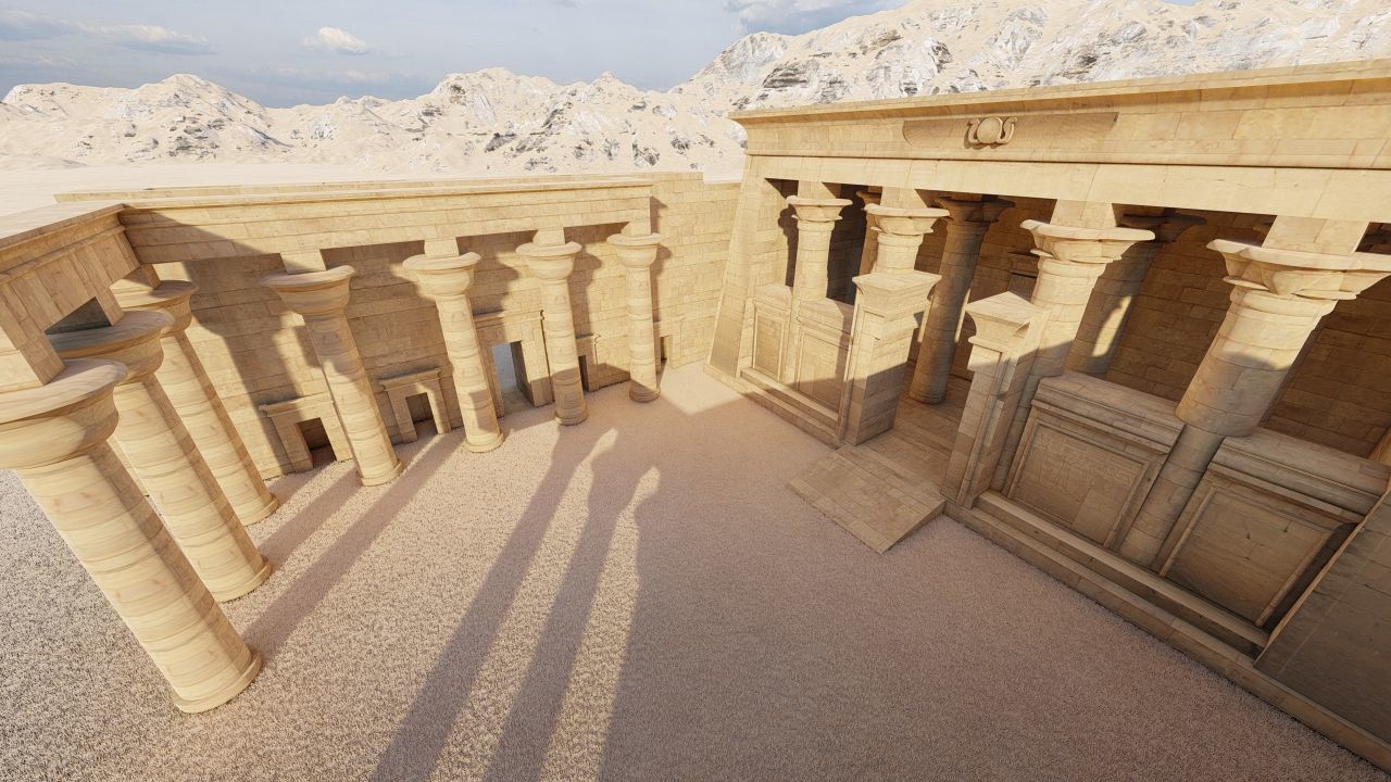 Zigurat ancient pyramid-Ziggurat Temple 3D model_5