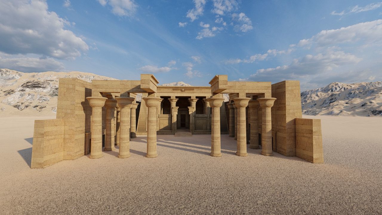 Zigurat ancient pyramid-Ziggurat Temple 3D model_4