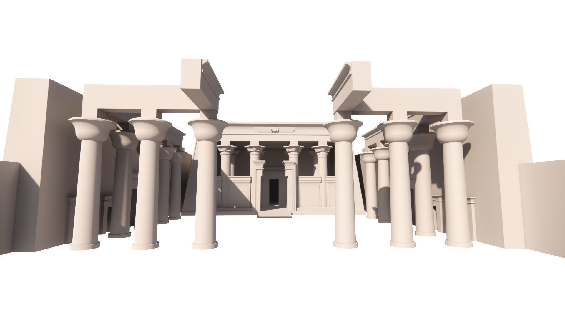 Zigurat ancient pyramid-Ziggurat Temple 3D model_18