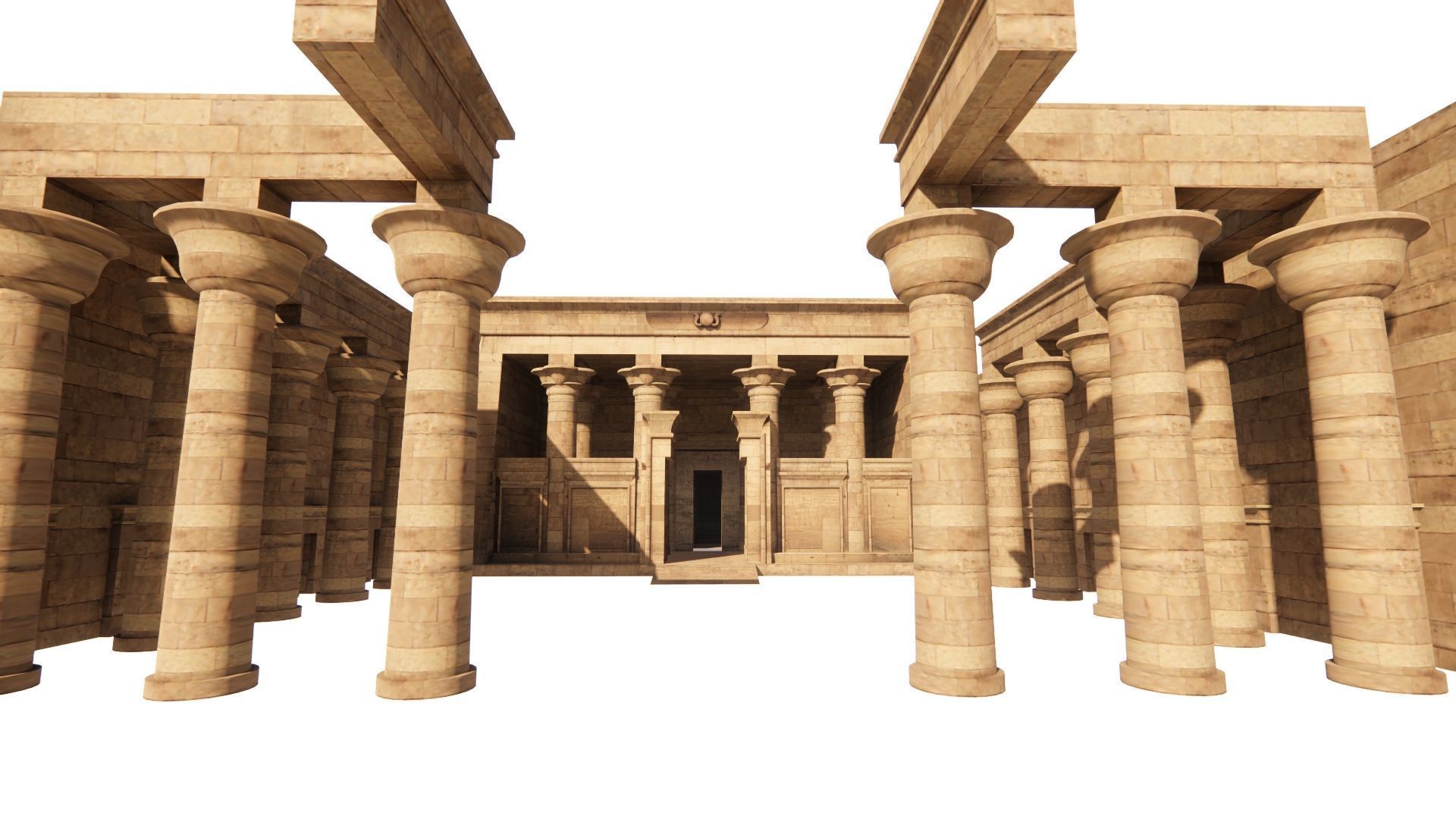 Zigurat ancient pyramid-Ziggurat Temple 3D model_11