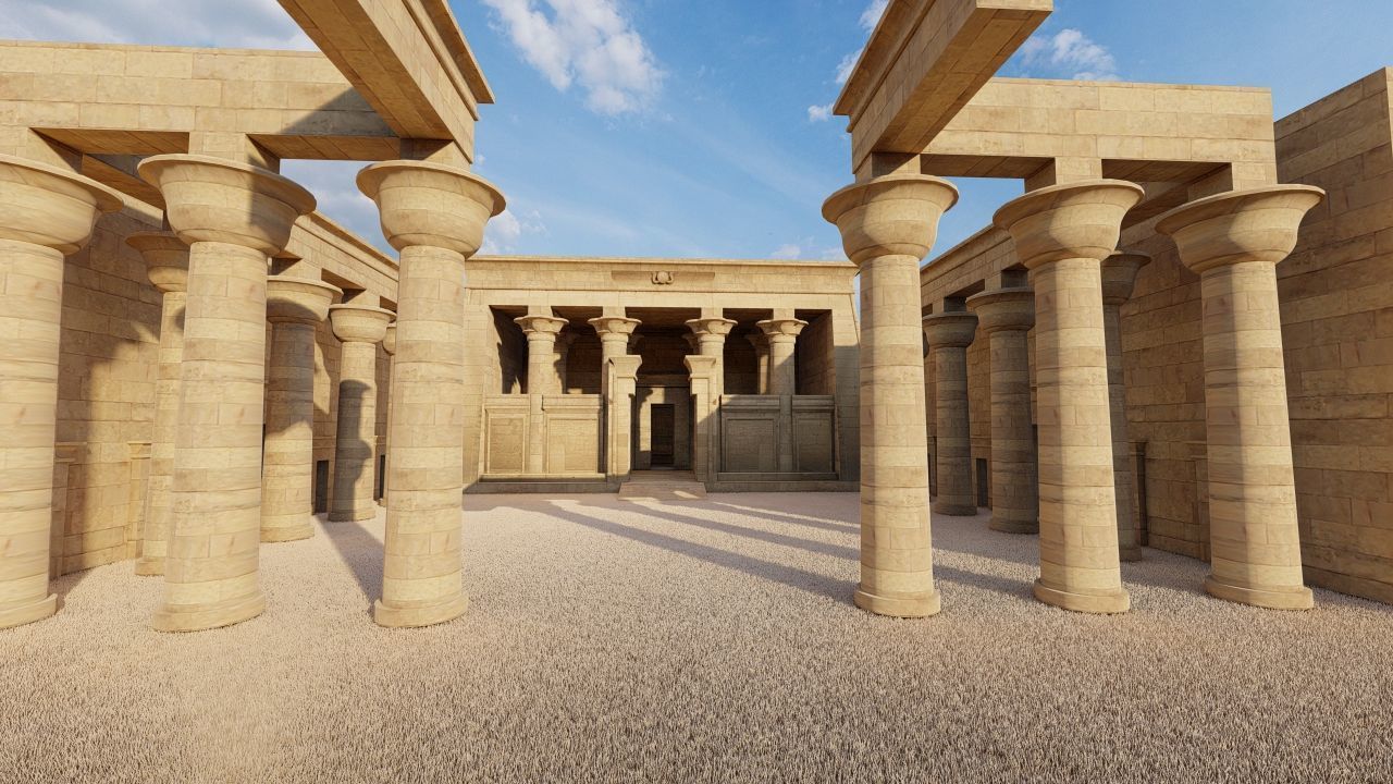 Zigurat ancient pyramid-Ziggurat Temple 3D model_2