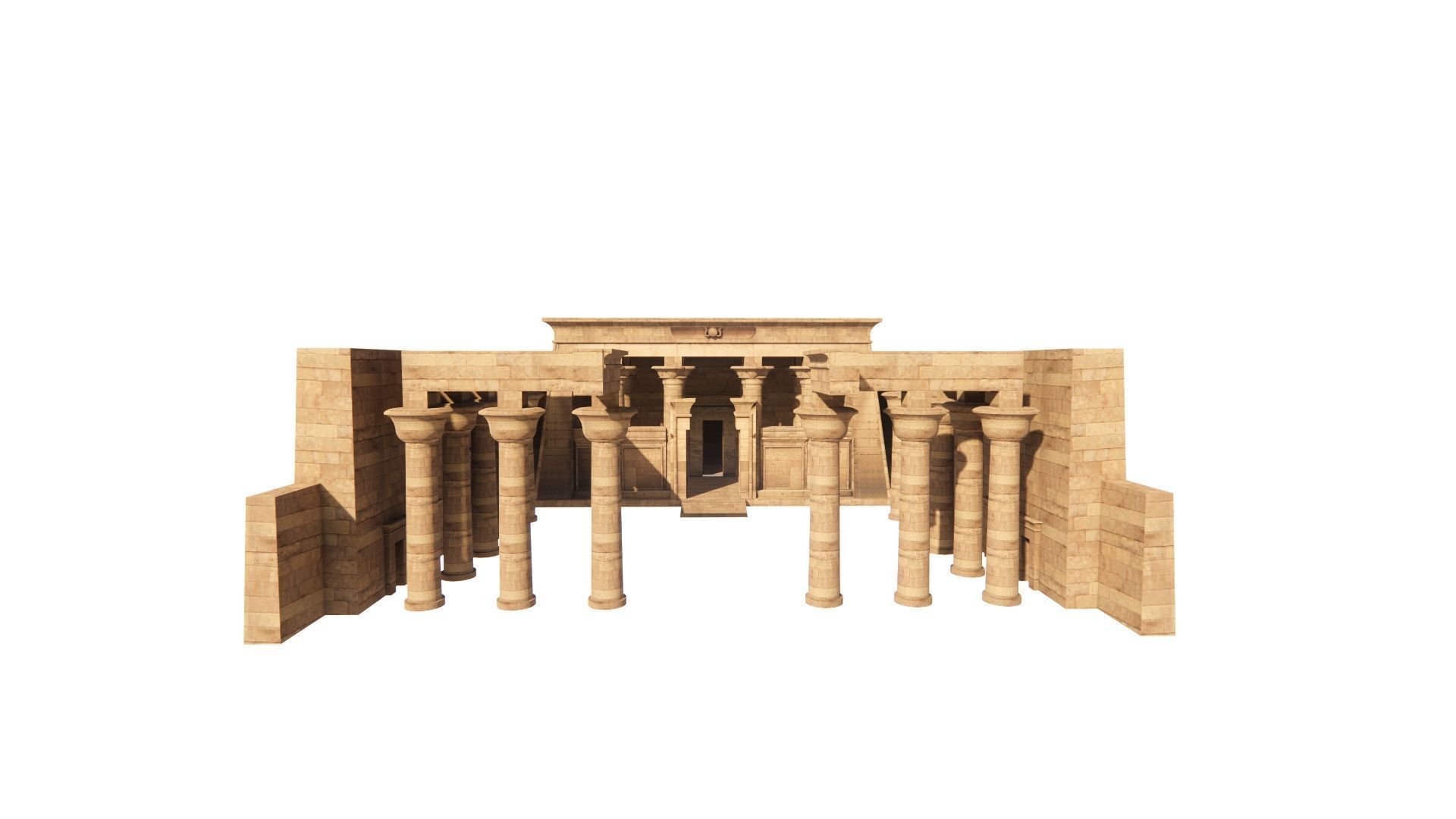Zigurat ancient pyramid-Ziggurat Temple 3D model_9