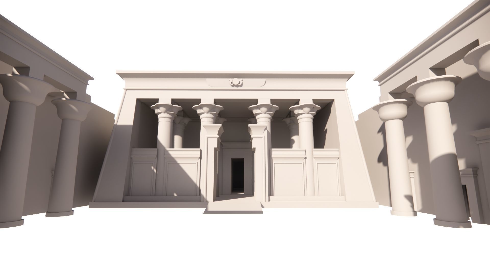 Zigurat ancient pyramid-Ziggurat Temple 3D model_17