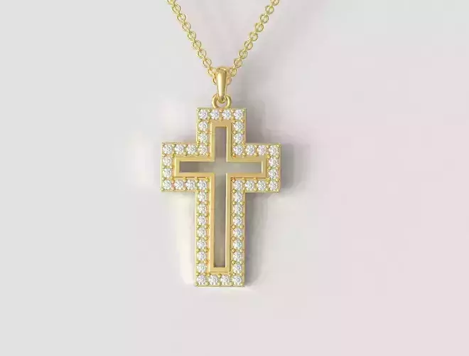 Diamond Cross Pendant