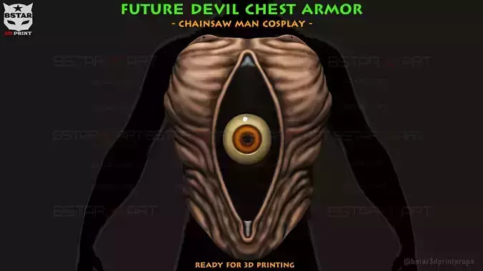 Future Devil Chest Armor - Chainsawman Cosplay 3D print model