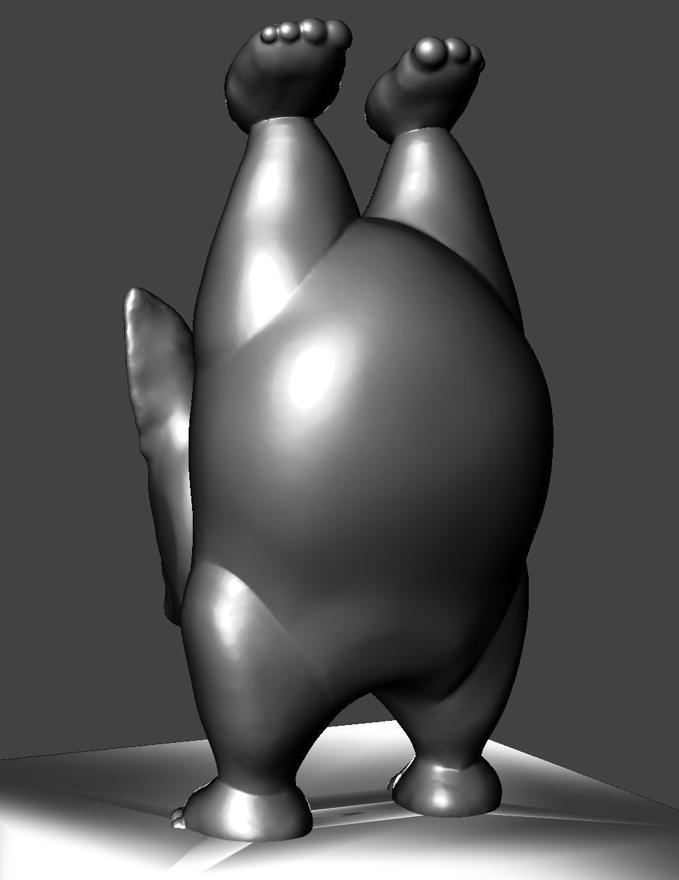 DOG YOGA 1 3D print model_2