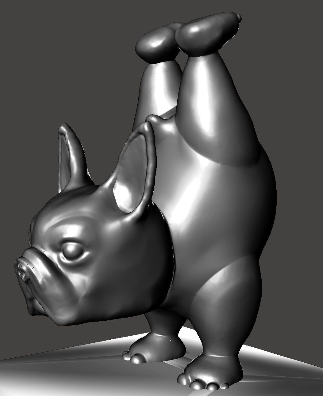 DOG YOGA 1 3D print model_1