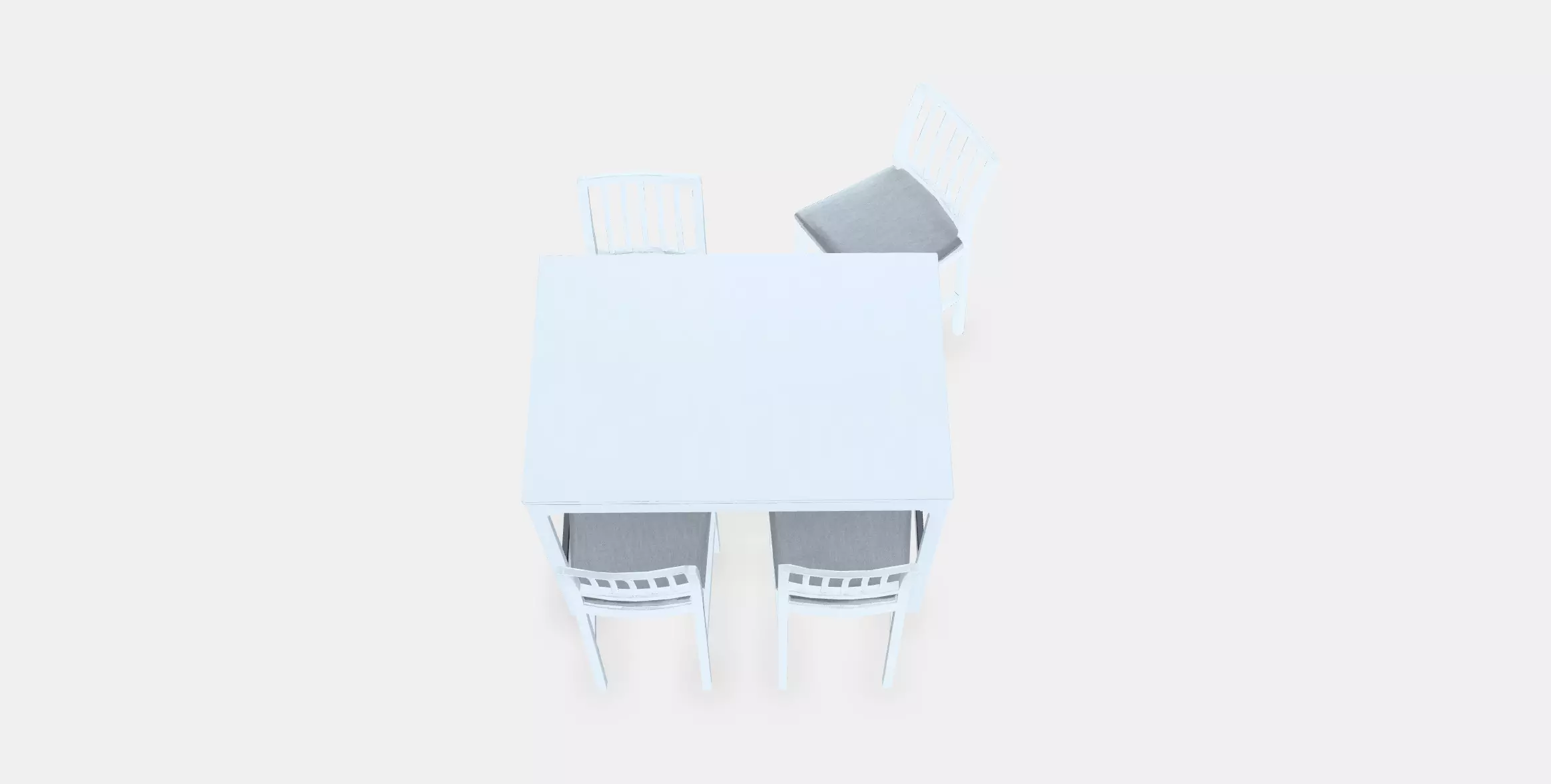 EKEDALEN - EKEDALEN Bar table and 4 bar stools Low-poly 3D model