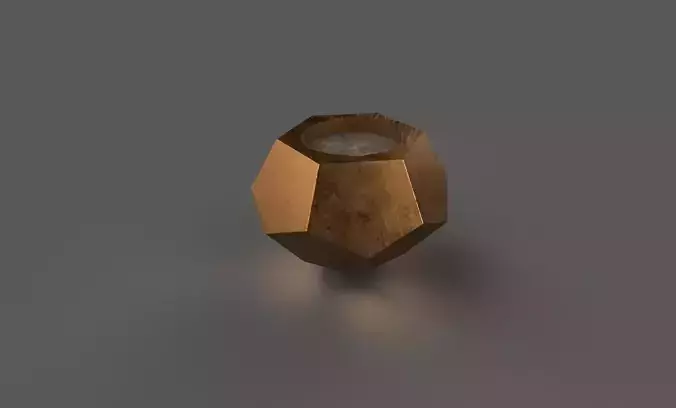 Pentagon Ornament Low-poly 3D model
