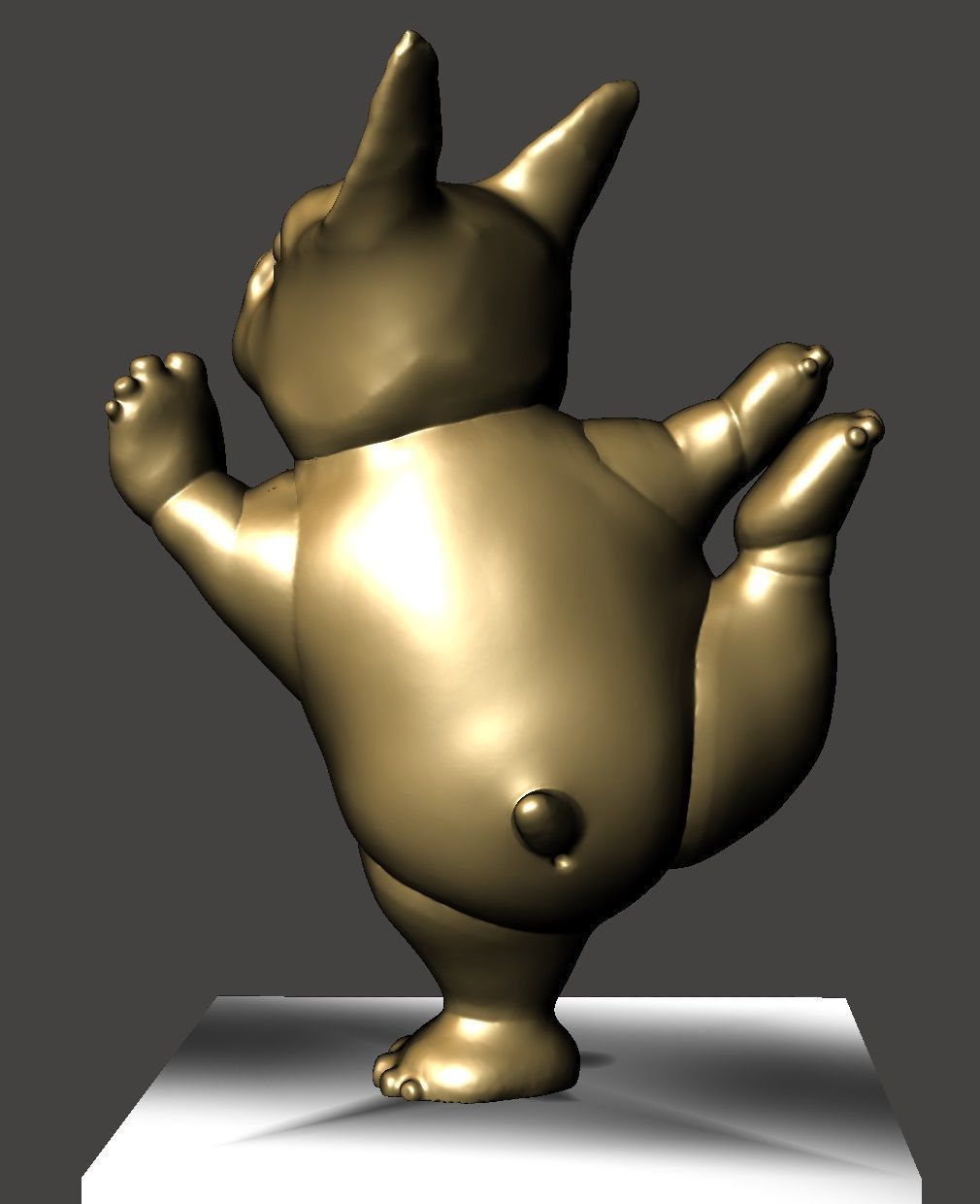 DOG YOGA 2 3D print model_2