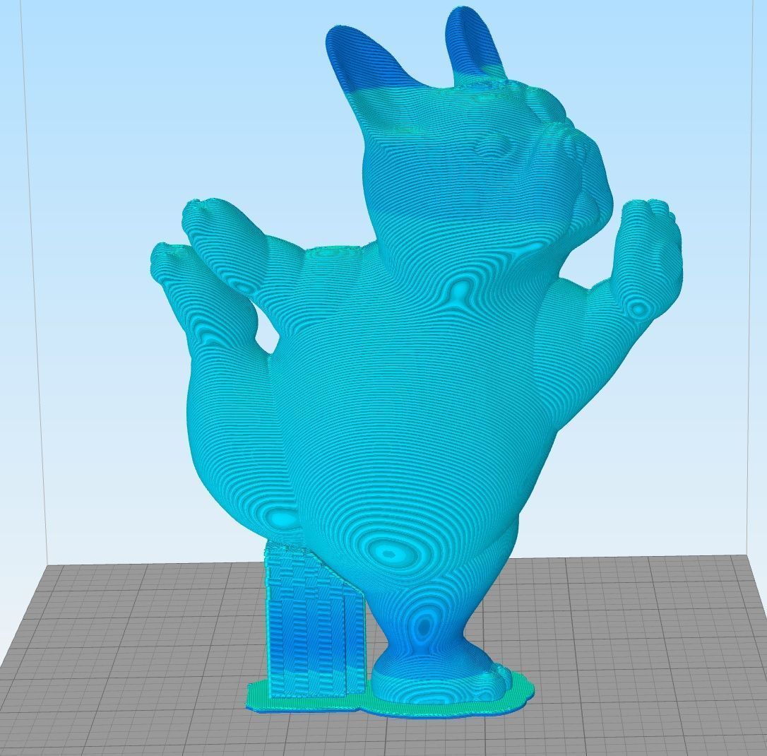 DOG YOGA 2 3D print model_4