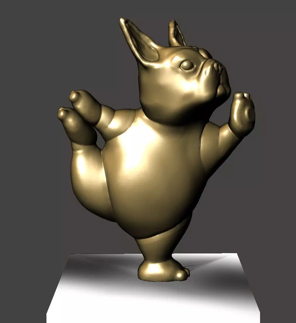 DOG YOGA 2 3D print model_0
