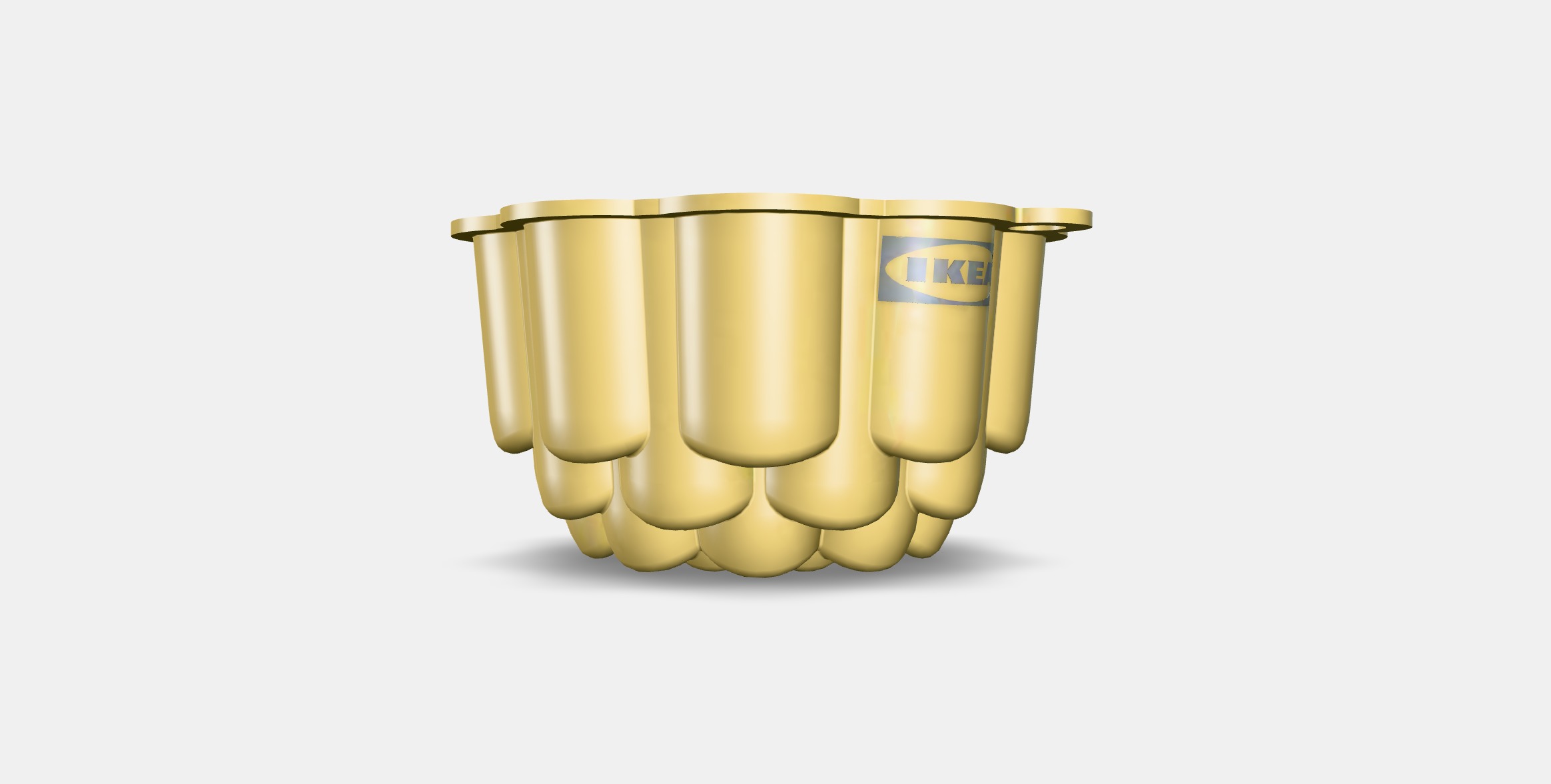 TARTBAK Baking tin Low-poly 3D model_7