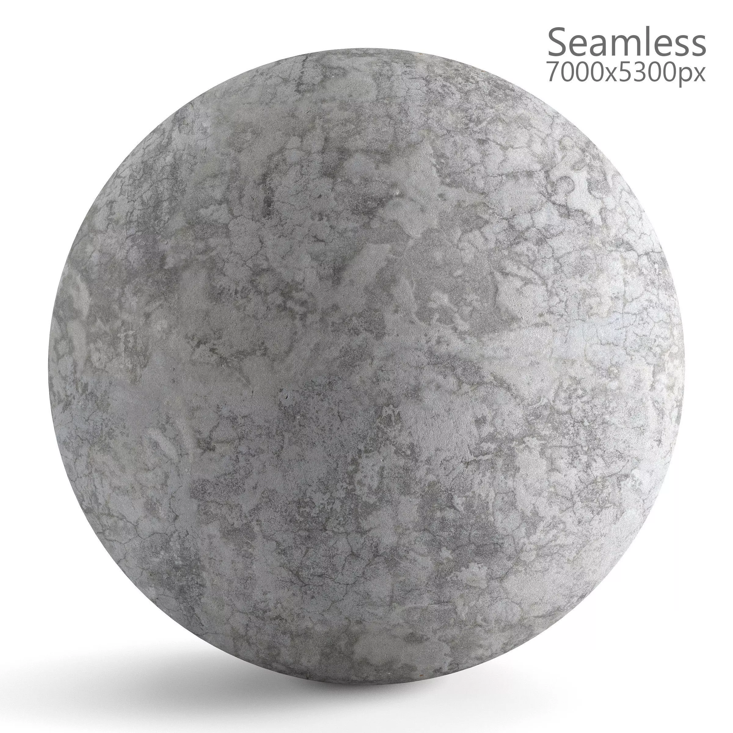 Seamless material of old plaster - 7k Texture_0
