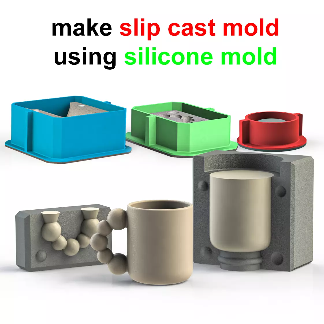 slip cast mold for ceramic production 3D print model_0