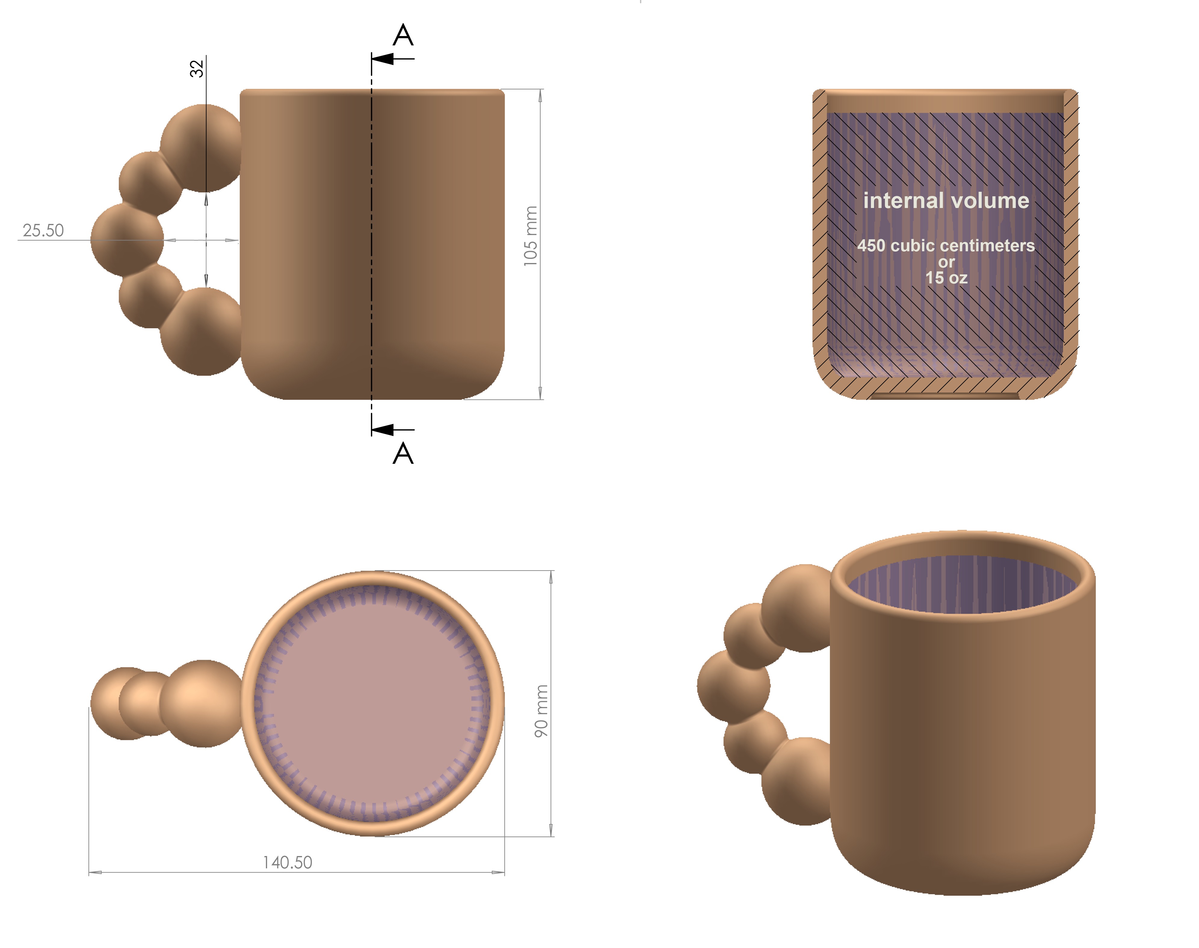 slip cast mold for ceramic production 3D print model_2