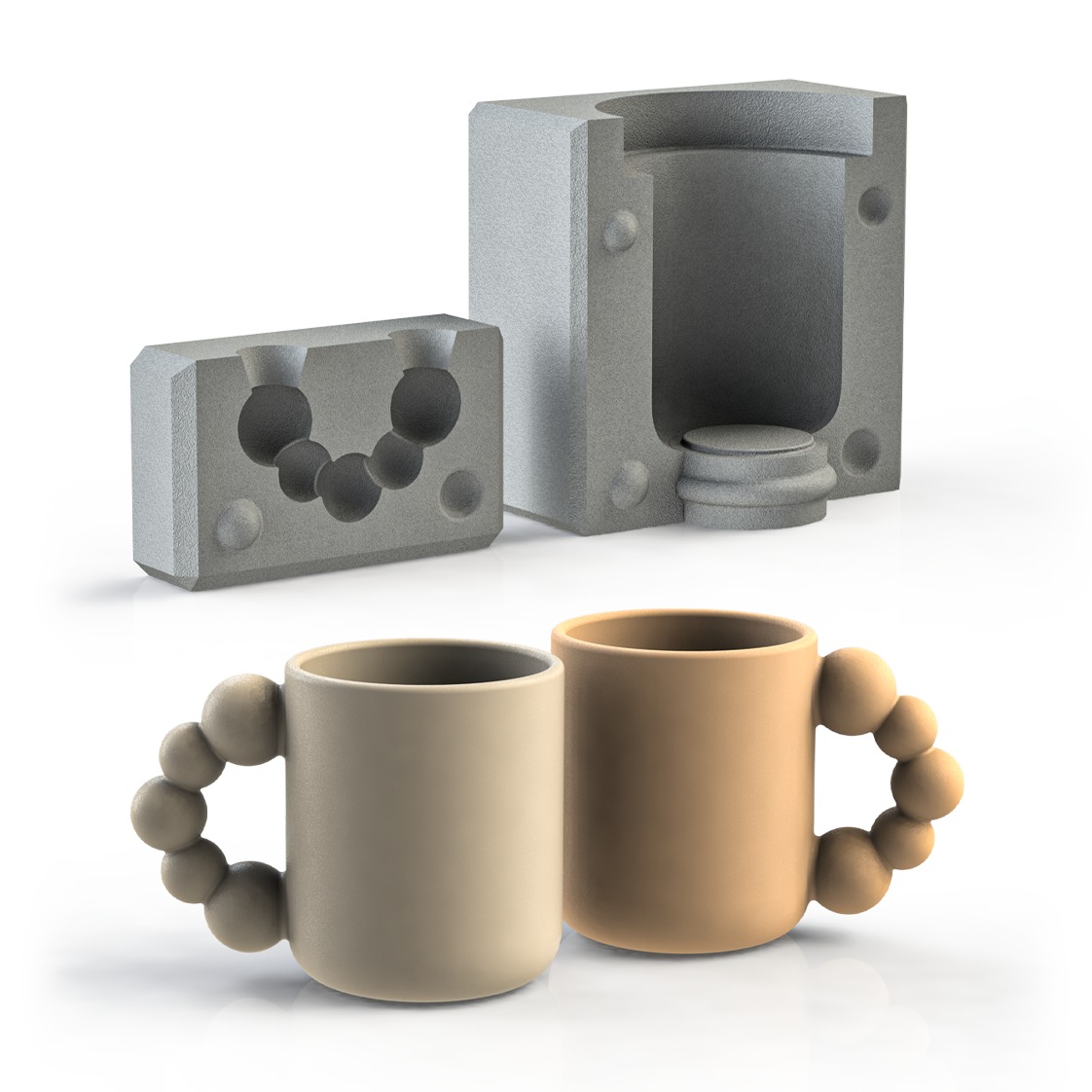 slip cast mold for ceramic production 3D print model_1