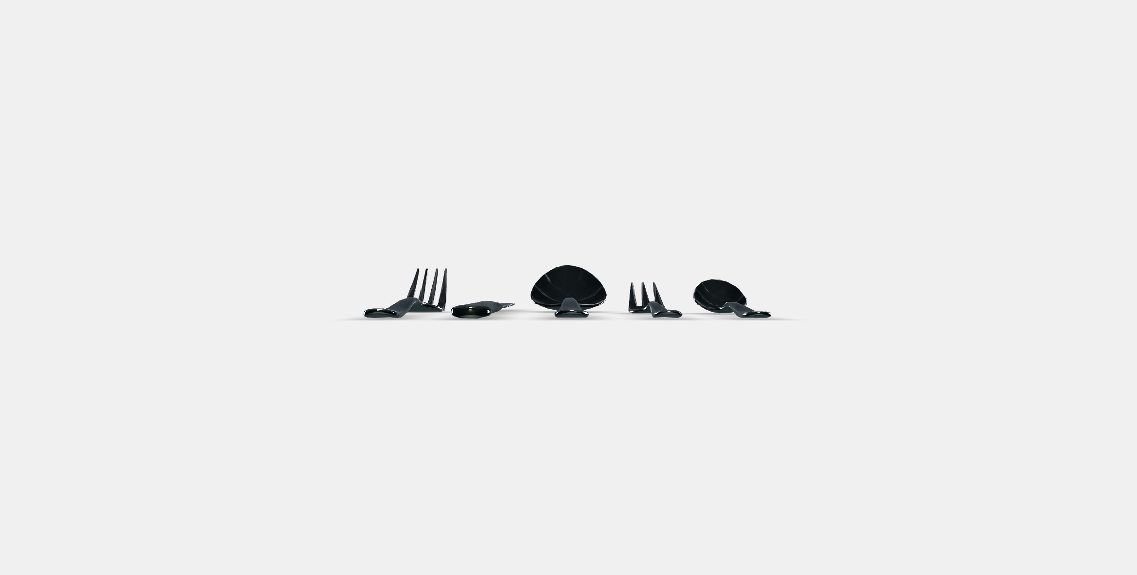 MARTORP 30-piece cutlery set Low-poly 3D model_10