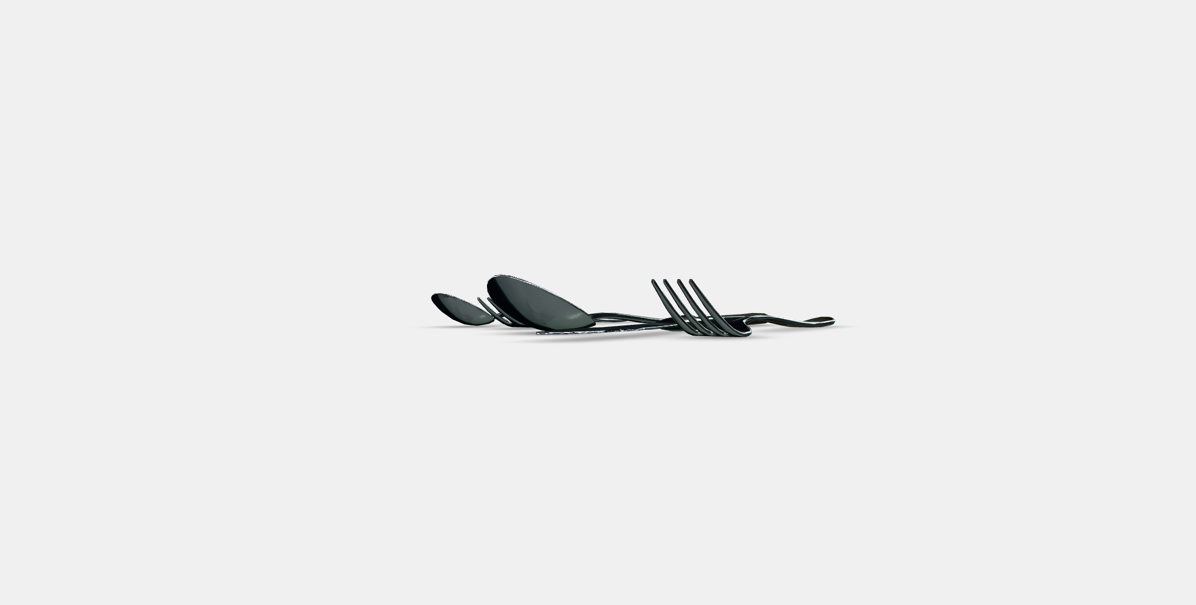 MARTORP 30-piece cutlery set Low-poly 3D model_4