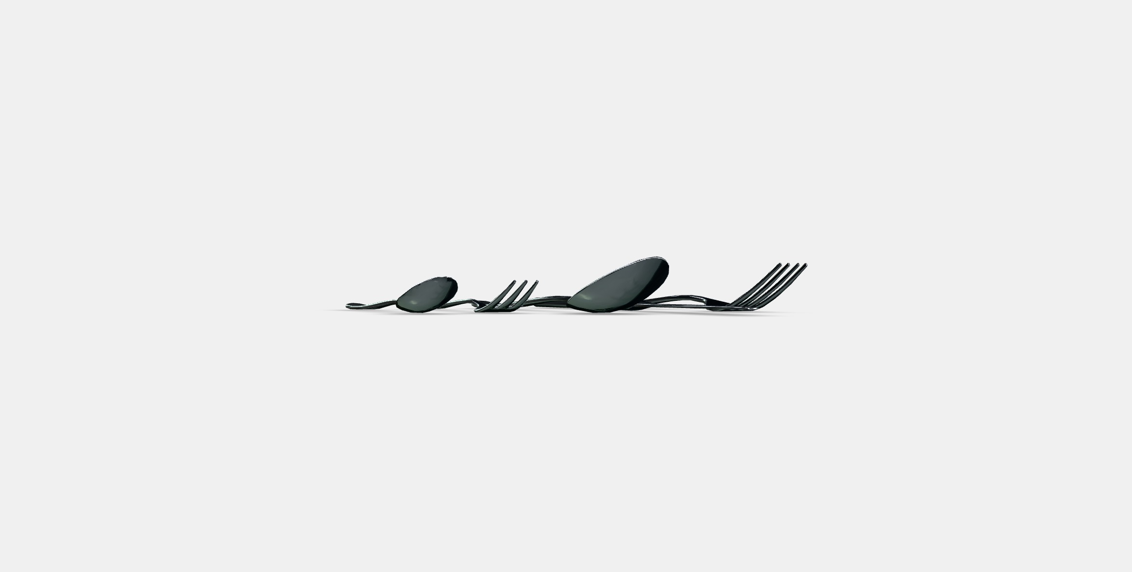 MARTORP 30-piece cutlery set Low-poly 3D model_16
