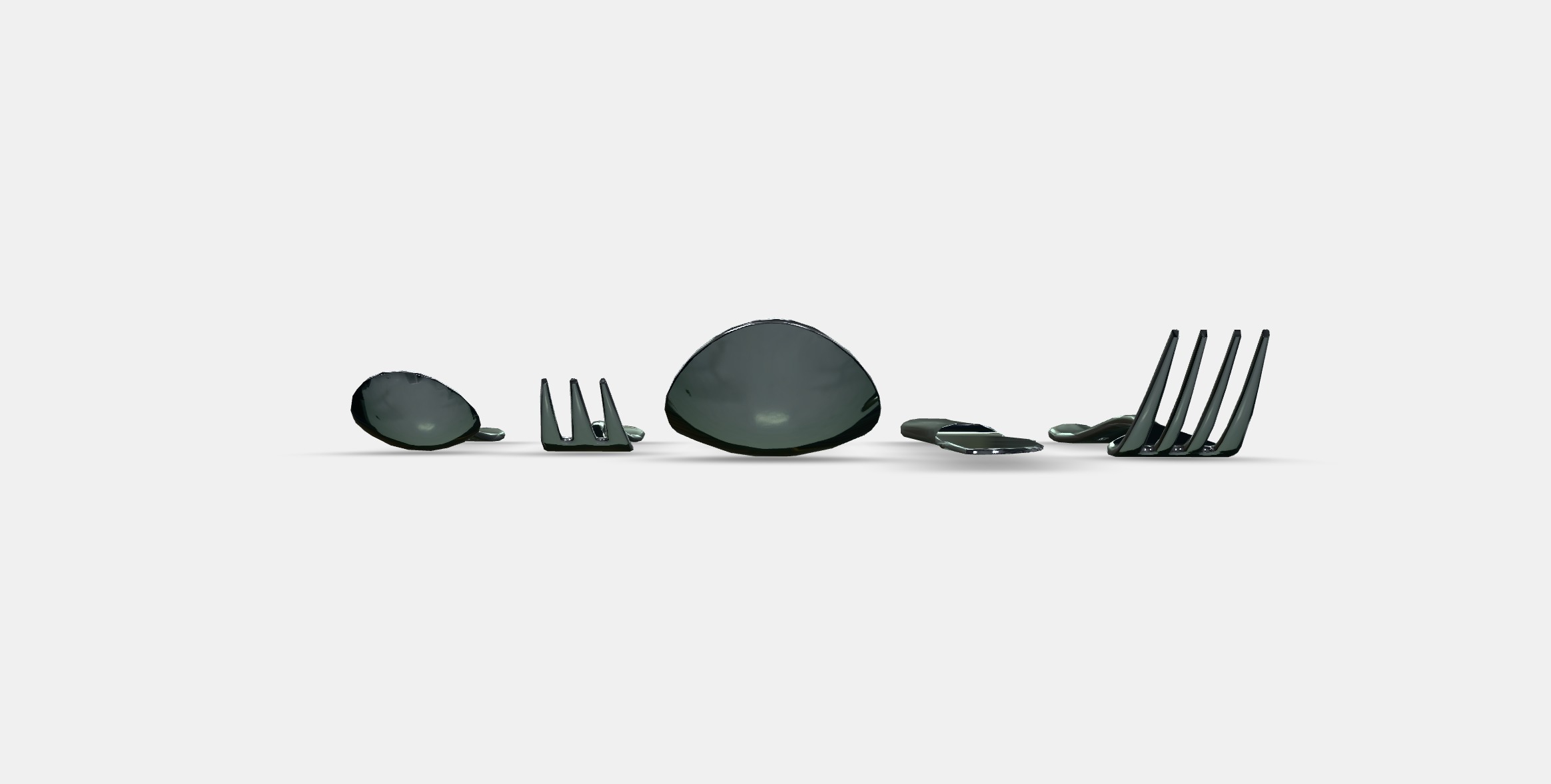 MARTORP 30-piece cutlery set Low-poly 3D model_15