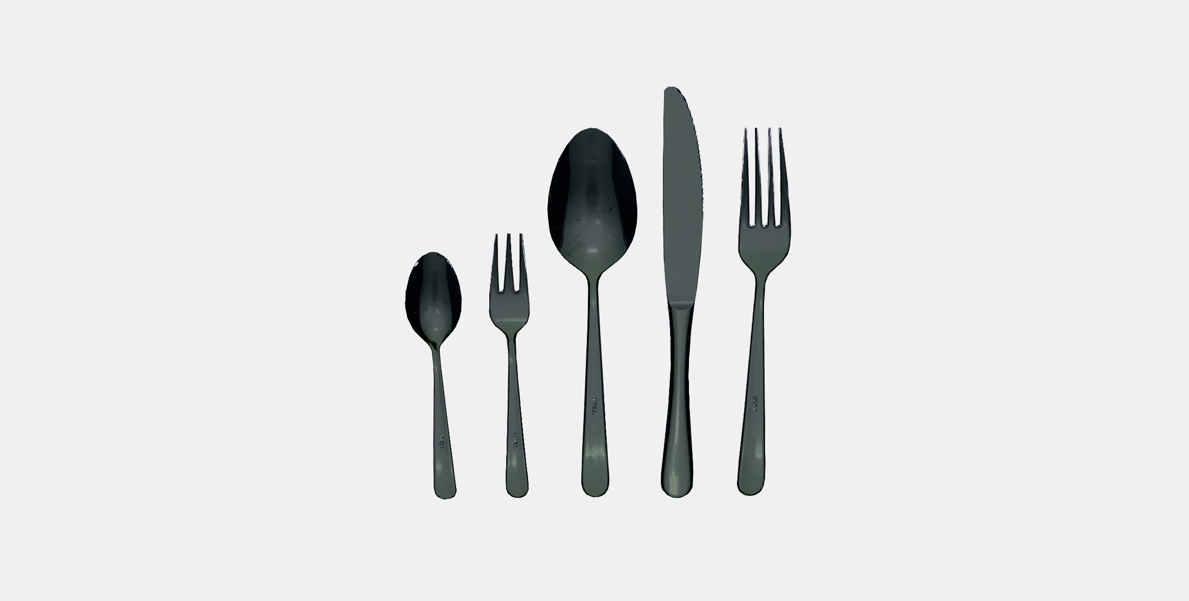 MARTORP 30-piece cutlery set Low-poly 3D model_7