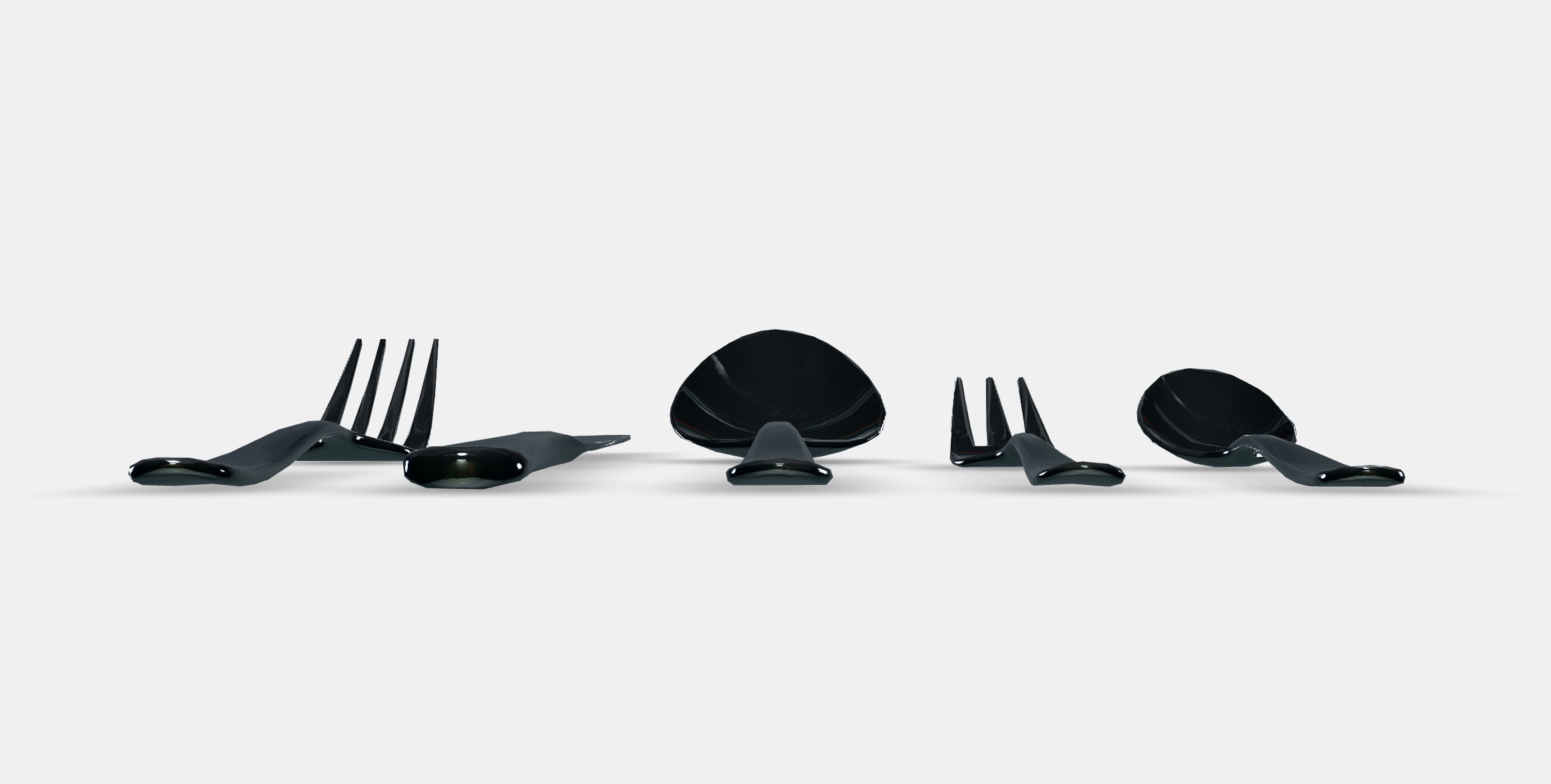 MARTORP 30-piece cutlery set Low-poly 3D model_11