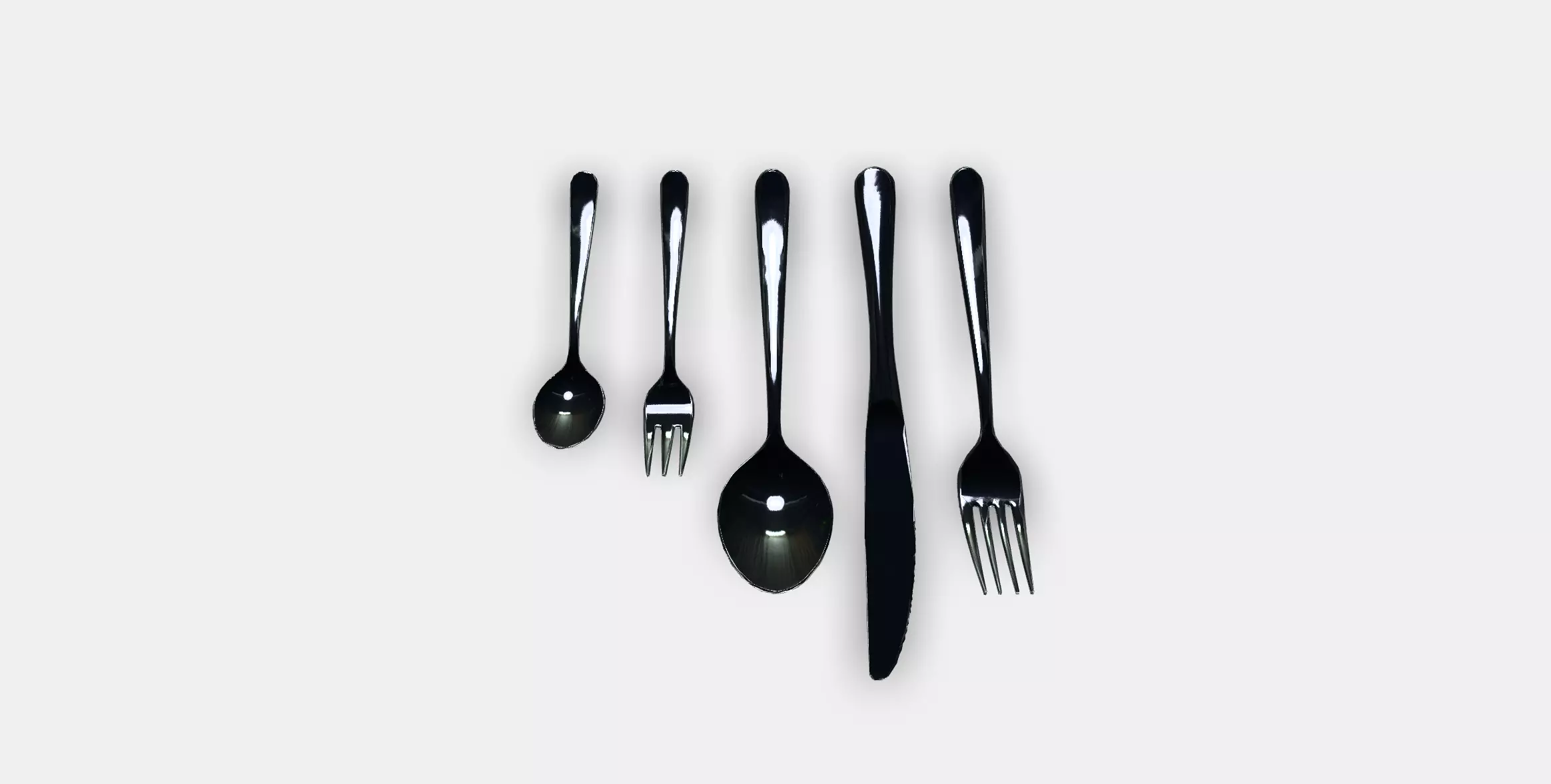 MARTORP 30-piece cutlery set Low-poly 3D model_0