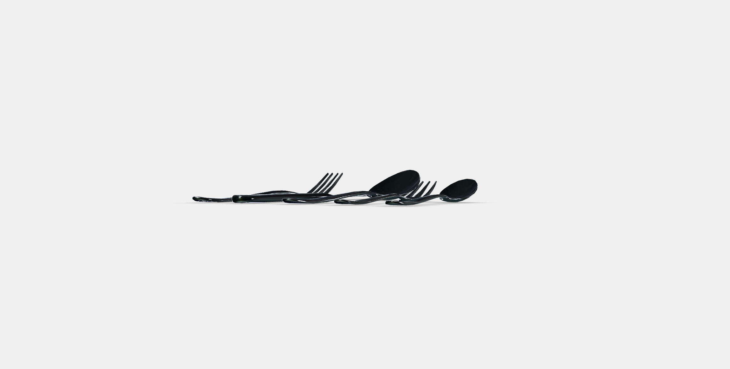 MARTORP 30-piece cutlery set Low-poly 3D model_12
