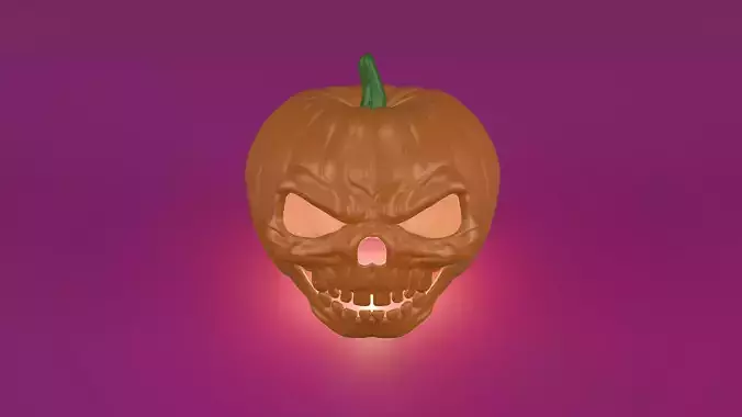 Halloween Pumpkin Skull