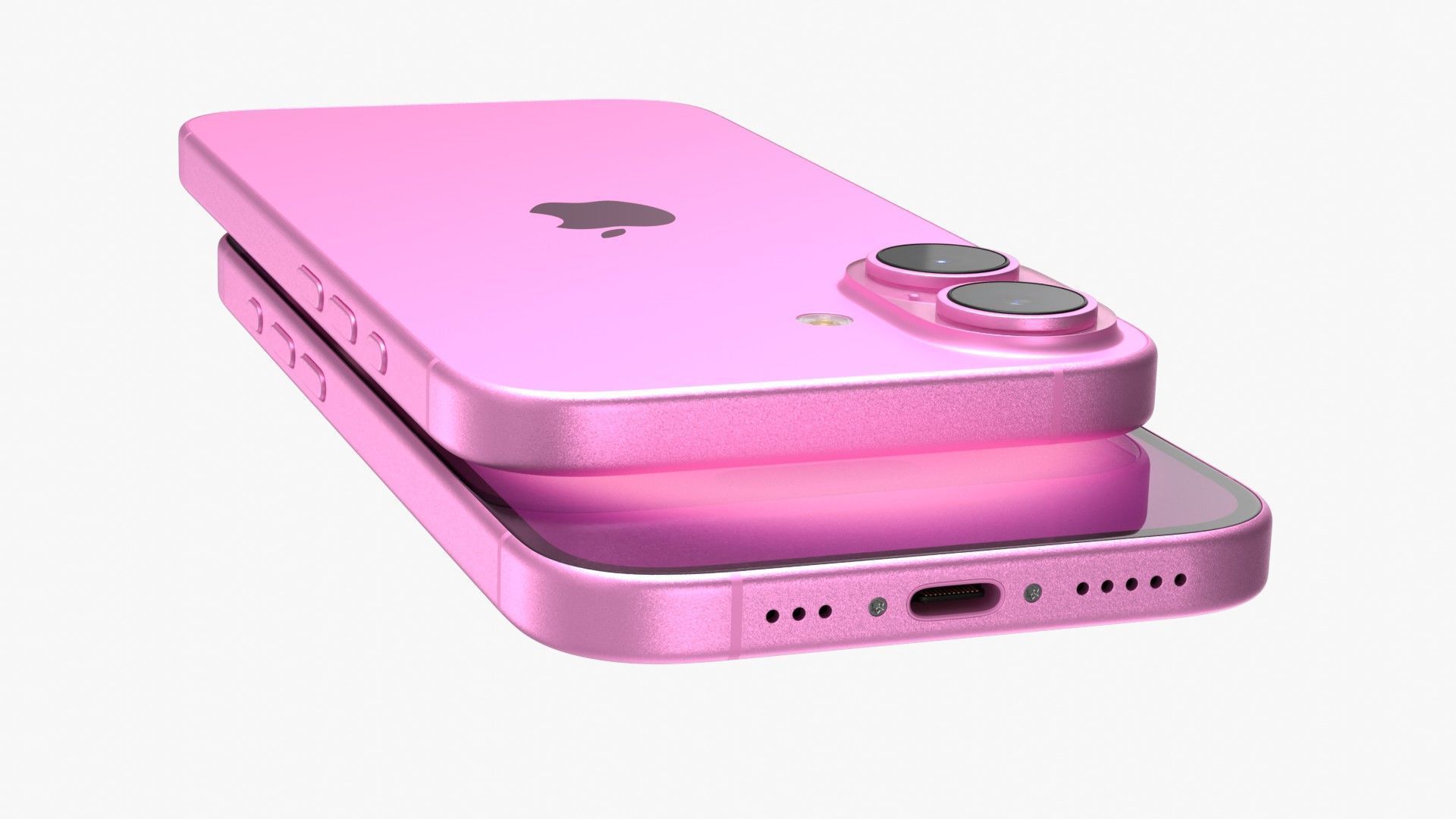 Apple iPhone 16 Pink 3D model_7