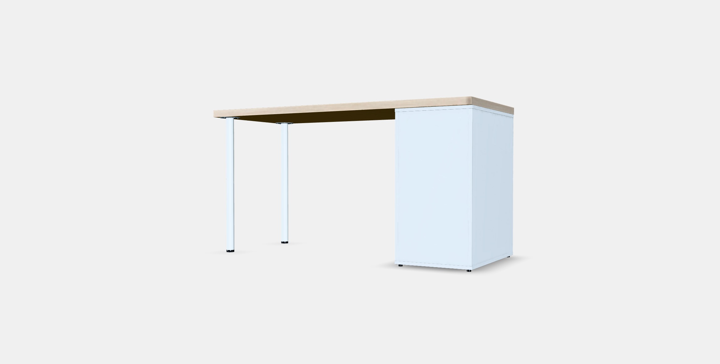 LAGKAPTEN - ALEX Desk 12 Low-poly 3D model_5
