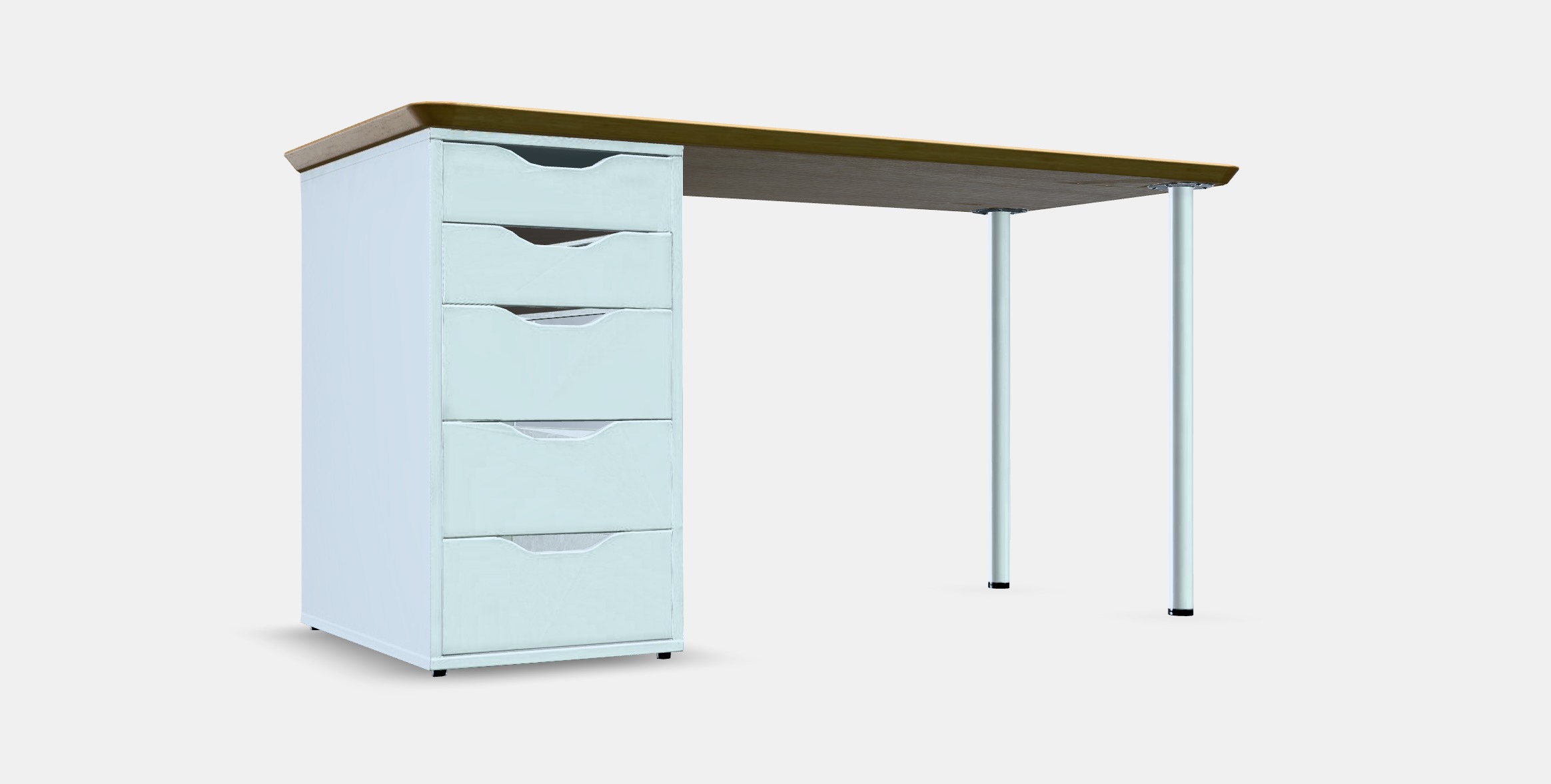 ALEX Desk 21 Low-poly 3D model_8