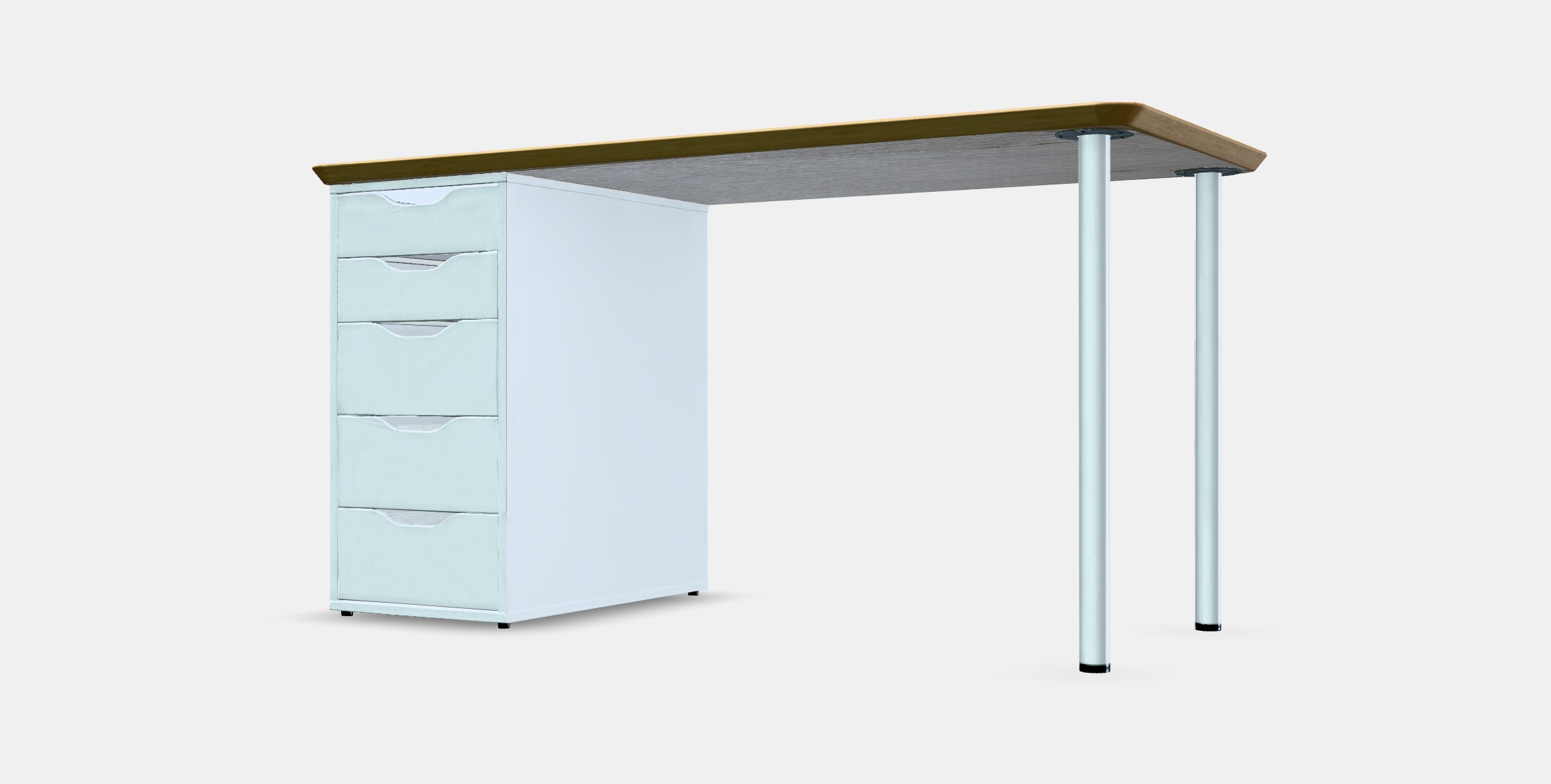 ALEX Desk 21 Low-poly 3D model_13