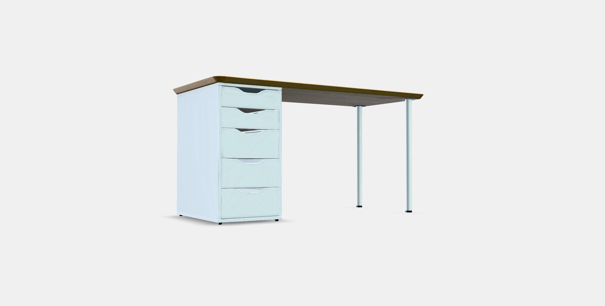 ALEX Desk 21 Low-poly 3D model_2