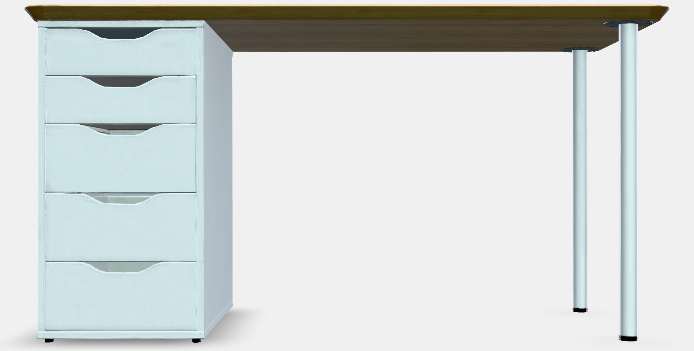 ALEX Desk 21 Low-poly 3D model_11