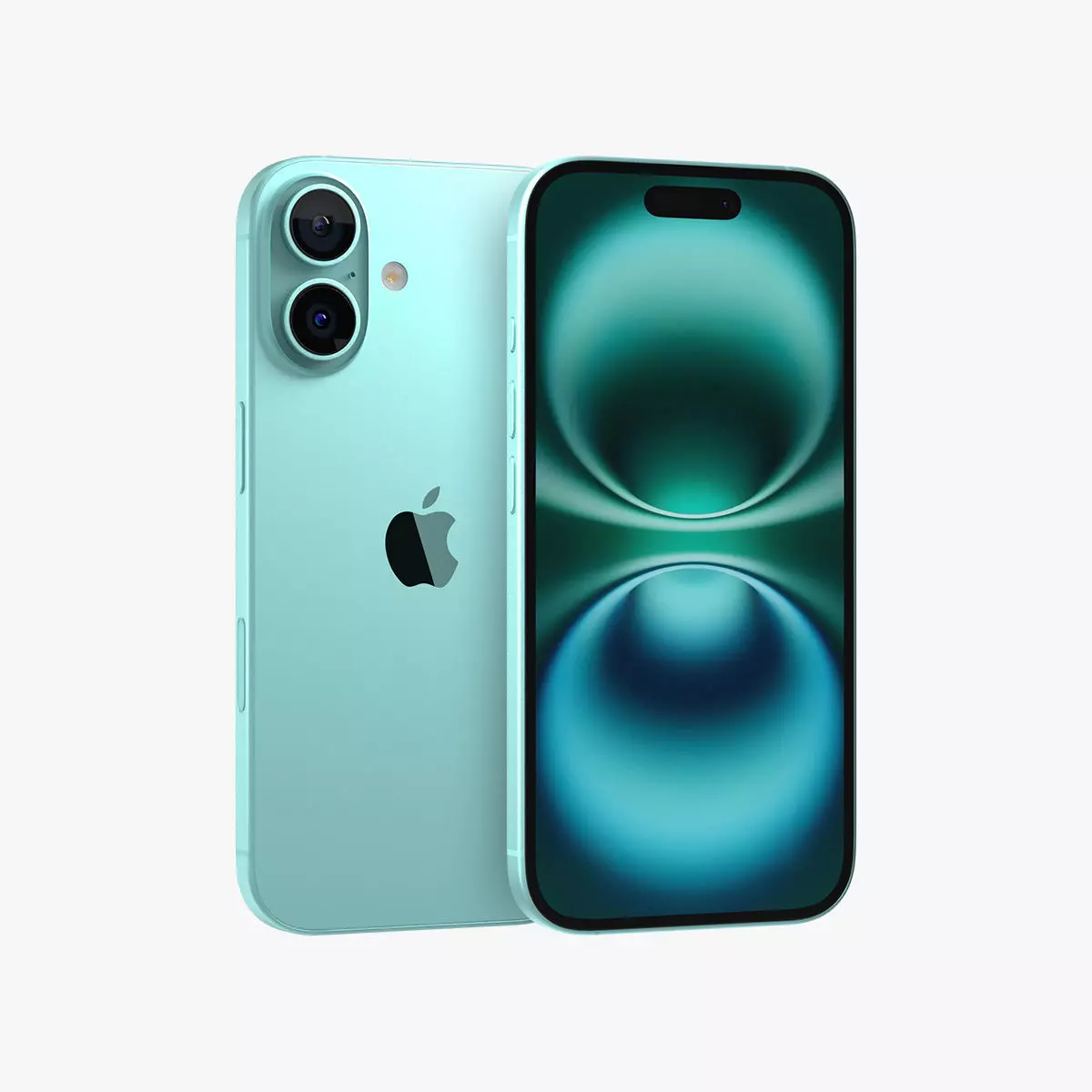 Apple iPhone 16 Teal 3D model_0