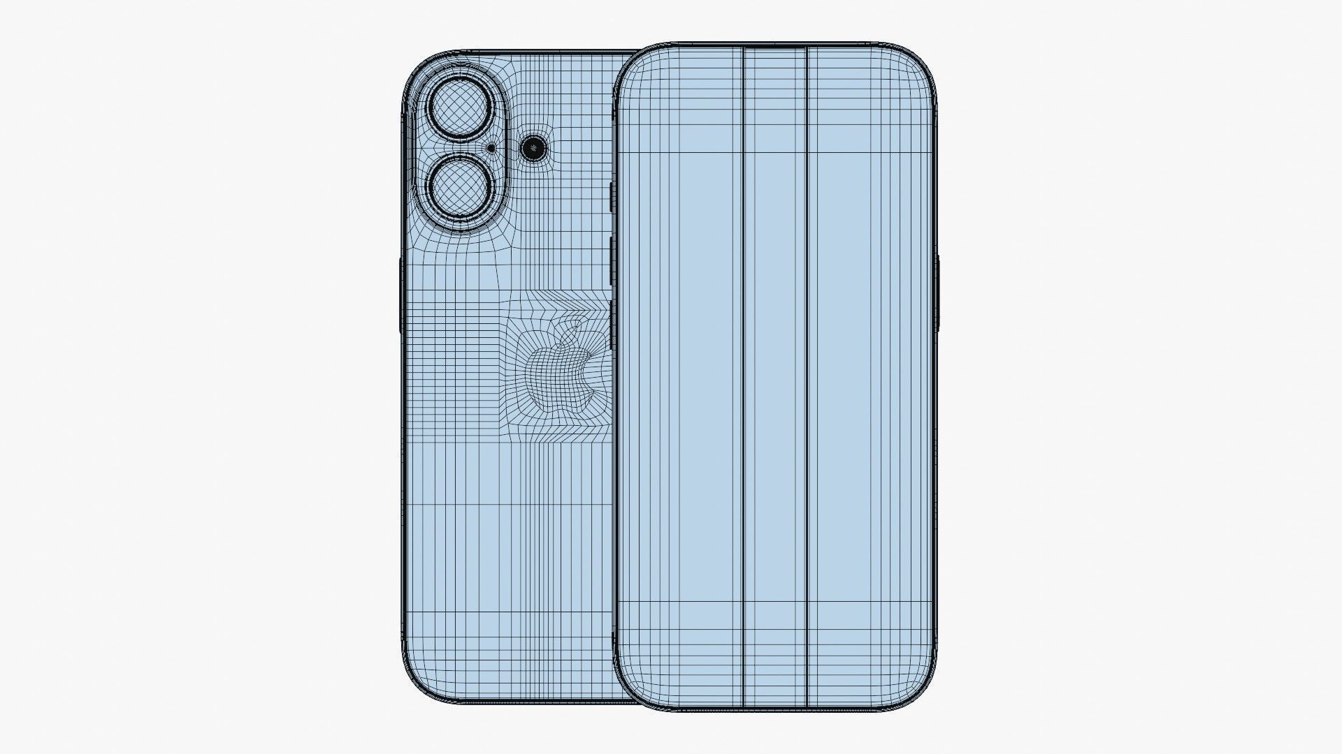 Apple iPhone 16 Teal 3D model_12