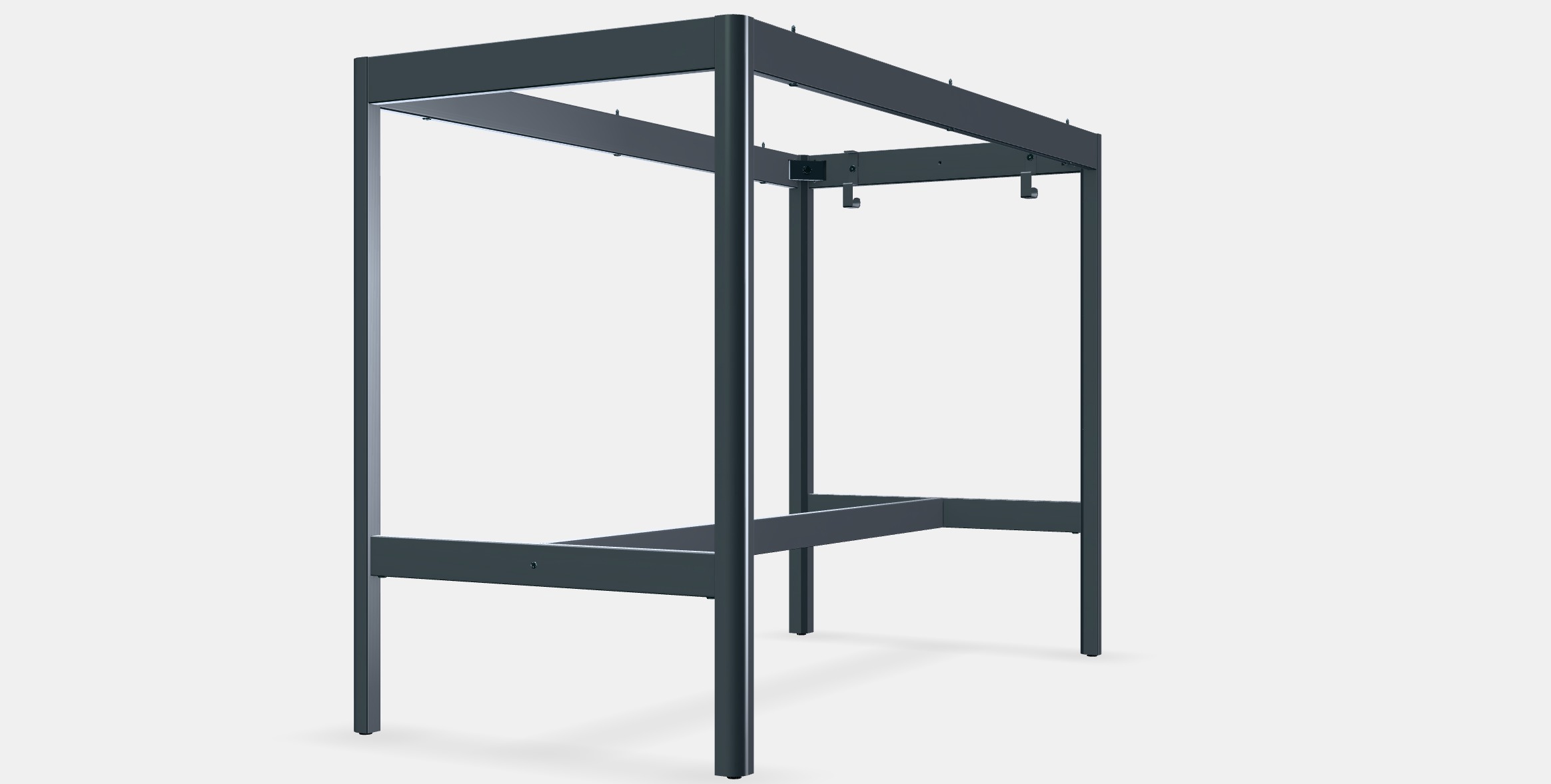 IDASEN Underframe for table top 2 Low-poly 3D model_13