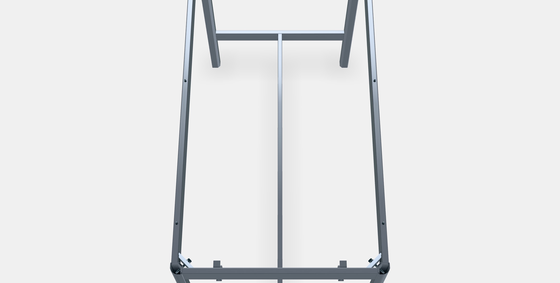 IDASEN Underframe for table top 2 Low-poly 3D model_4